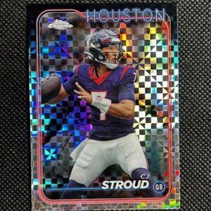2024 Topps Chrome Refractor CJ Stroud Texans #83 X-Fractor Prizm Houston